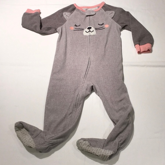 Bundle of 3 Carter's Footed Onesies PJs 24M - Picture 4 of 5